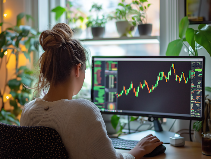 Finanzexperte erklärt Investmentstrategien anhand von Grafiken